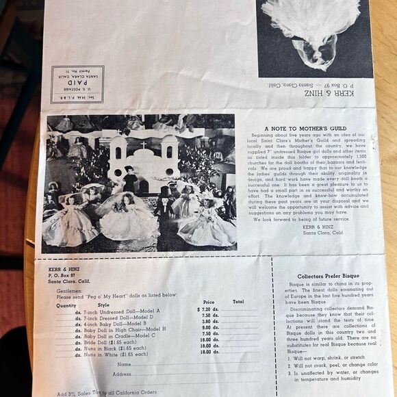 Vintage small baby doll Kerr & Hinz Bisque - Picture 8 of 8